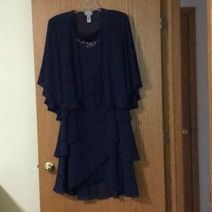 Navy two-piece special occasion dress